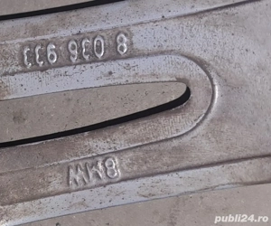Jante BMW 2 buc 8J și 2 buc 8, 5 J  cu anvelope yokohama  - imagine 2