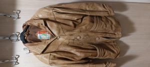 Haina de piele naturala, de dama, culoaree maro, masura 46-48