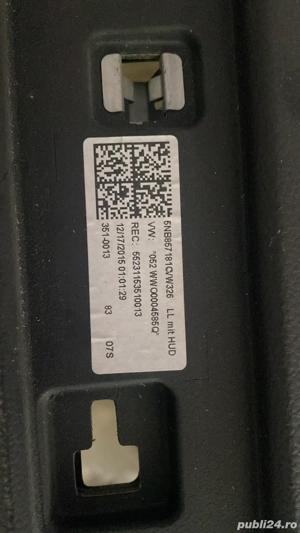 Planșa Bord Tiguan 2020 Head up Display  - imagine 2