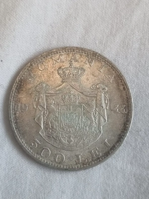 Moneda veche argint 500 lei anul 1944