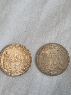 Monede vechi argint 25000 lei anul 1946 Regele Mihai