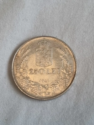 Moneda veche argint 250 lei Regele Mihai  an 1941 - Totul pentru tara