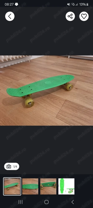 Skateboard copii cu leduri in roti