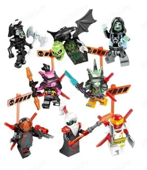 Set 8 Minifigurine tip Lego Ninjago Prime Empire sez.12 cu Hausner Rat - imagine 2