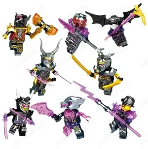 Set 8 Minifigurine tip Lego Ninjago sez.15 cu Vengestone Brute - imagine 2