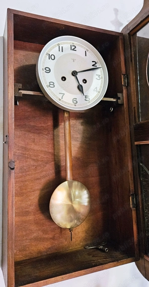 Ceas de perete cu pendula Mauthe - imagine 4