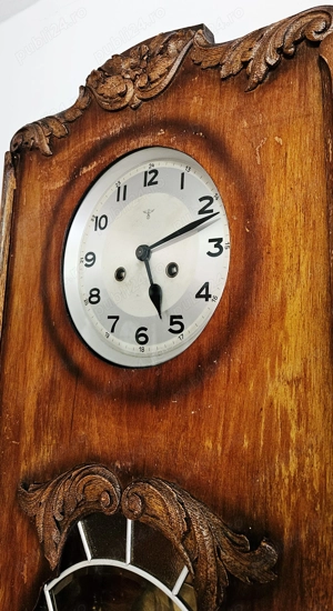 Ceas de perete cu pendula Mauthe - imagine 3