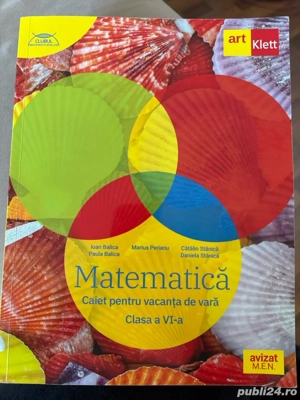 Caiet de vacanta matematica clasa a VI-a