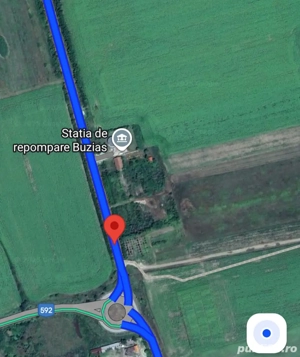 Proprietar vand teren arabil la asfalt pe DJ572 11150mp2