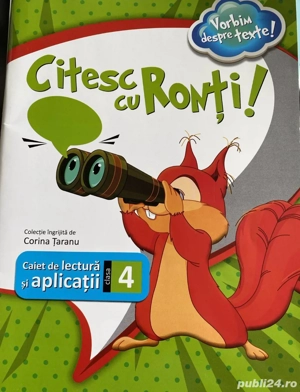 Caiet de lectura limba romana clasa a patra