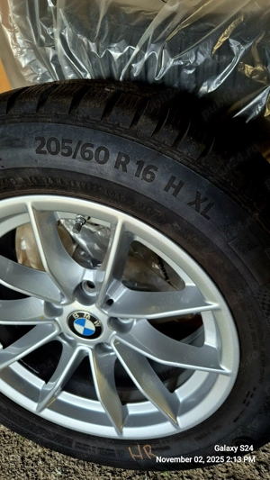 Set 4 roti iarna BMW seria 3 G20/21, 205/60/16, 6,5J 16"ET22 senzori presiune, 6mm profil - imagine 2