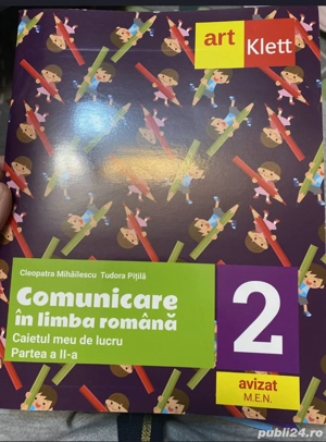 Caiete de clasa a II-a de limba si literatura romana