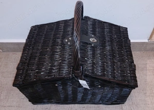 NOU Cos picnic Richmond Park, rachita, 4 persoane, elegant, complet echipat ideal cadou