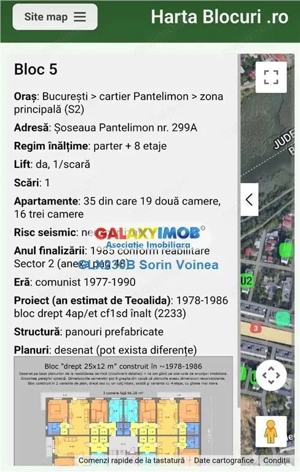 Apartament 2 camere Pantelimon Spital | comision 0% | bloc 1985 | 54mp - imagine 10