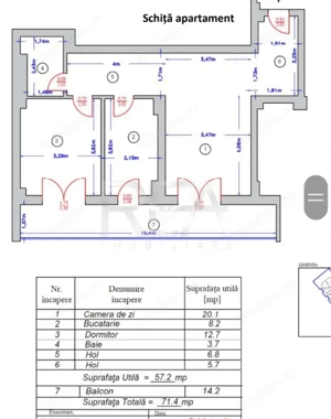 Apartament 2 camere, Straulesti - imagine 12