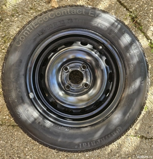 Vand 2 jante cu anvelope de iarna plus roata de rezerva nefolosita 155/80 R13 79T - imagine 2