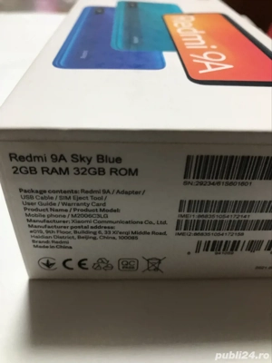Xiaomi Redmi 9A Sky Blue dual sim - imagine 5