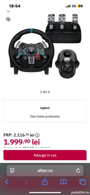volan logitech g29 plus schimbator