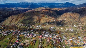 FILM! Constructie rustica tip Casa Verde, cu parau si panorama impresionanta, Moeciu de Jos, 900 mp 