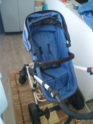 Vând cărucior bebeluși tip landou+sport