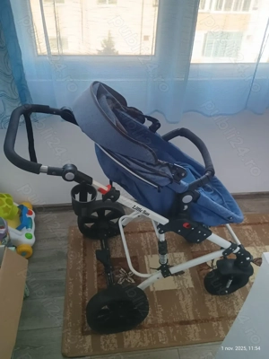 Vând cărucior bebeluși tip landou+sport - imagine 3