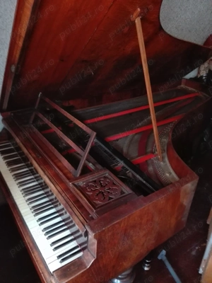 Piesa de colectie - Pian vienez Rossler sec XIX - imagine 5