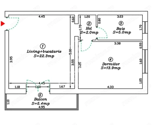 Oportunitate investitie apartament cu 2 camere etajul 1 cu balcon - imagine 6