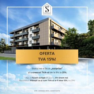 Studio de Vanzare, la parter cu gradina in fata, Bloc nou, Tomis nord , Sisi Residence - imagine 6