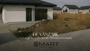 Casa single 4 camere, 110 MP + 500mp teren Stupini