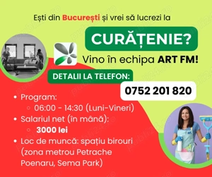 Angajare la curatenie - București 