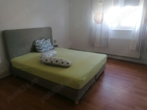 Pat boxspring gri, dimensiune 160 x 200 cm