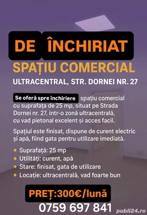 Spațiu De Închiriat Strada Dornei 