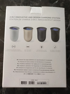 Lexon Oblio - Statie incarcare wireless 2 in 1 cu UV - imagine 4