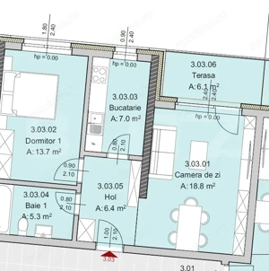 Apartament 2 camere 51 mp, Constructie Noua, Zona Semicentrala - imagine 2