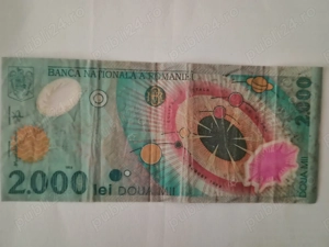 Vând bancnotă 2000 lei  cu eclipsa din august 1999 - imagine 3