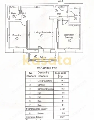 Apartament 3 camere | Mobilat | Crystal North | Ready to move - imagine 20