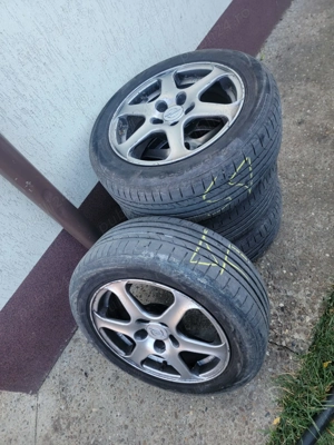 Jante aliaj set 4 echipate cu cauciucuri de vară  - imagine 2