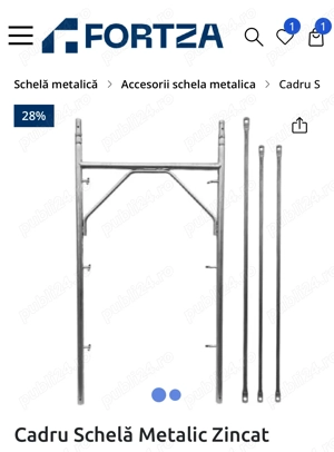 Vindem cadru schelă metalic zincat