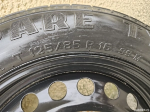 Roata rezerva slim T 125/85 R16 99M 5x108 Volvo V50 S40 Citroen Peugeot Ford - imagine 2