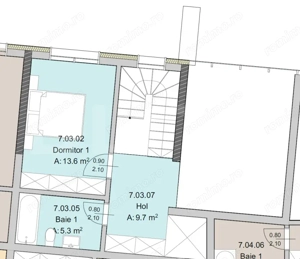 Apartament 2 camere 2 Bai, 2 Nivele, 71 mp, Terasa 16 mp, Imobil Nou - imagine 3