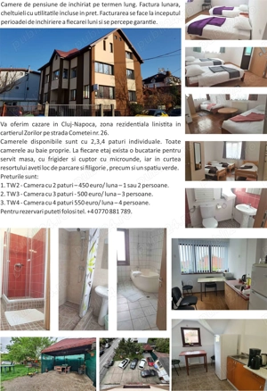 Camere de inchiriat pentru birouri sau locuinta in Zorilor, Cluj-Napoca.