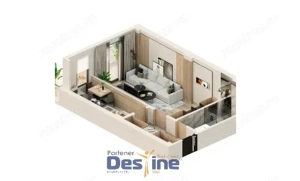 Comision 0 - Apartament cu o camera decomandat Valea Lupului.