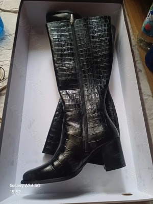 Cizme damă Duo negre - imagine 2