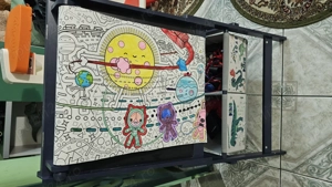 Tabla lemn U-grow pentru copii de scris si desenat.