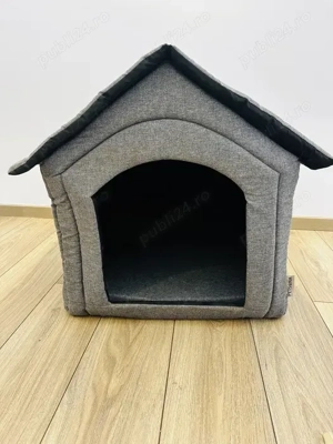 Casuta pentru caini, Petsona, XL, gri - imagine 2