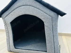 Casuta pentru caini, Petsona, XL, gri - imagine 5