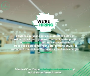 Asistent Vânzări Mall Plaza Romania