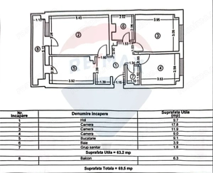 Apartament 3 camere, de vanzare, zona Eden, Soveja - imagine 9