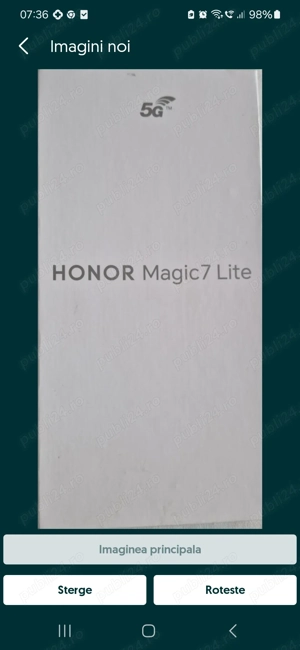 Honor magic 7 lite, 256 GB memorie, 8 GB RAM