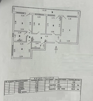 4 camere etaj intermediar 2 grupuri sanitare 90 mp - imagine 14